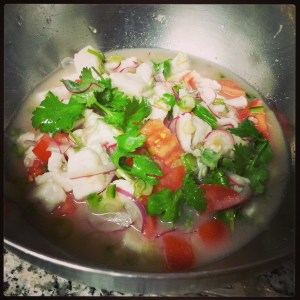 Fluke ceviche