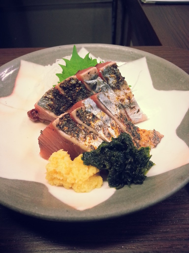 Seared hatsu-katsuo