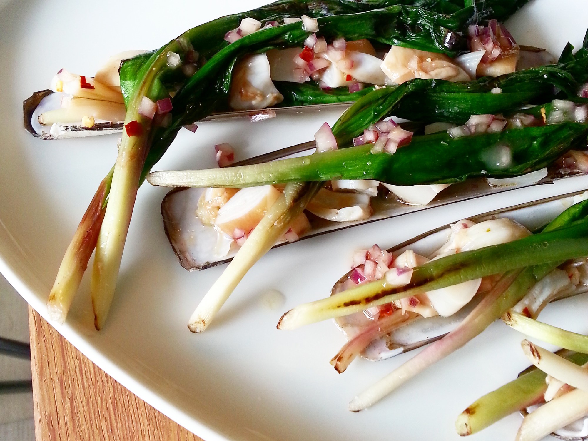 razor clam ceviche